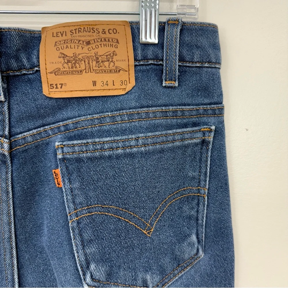 Levi's 517 Vintage Orange Tab Bootcut Jeans D3